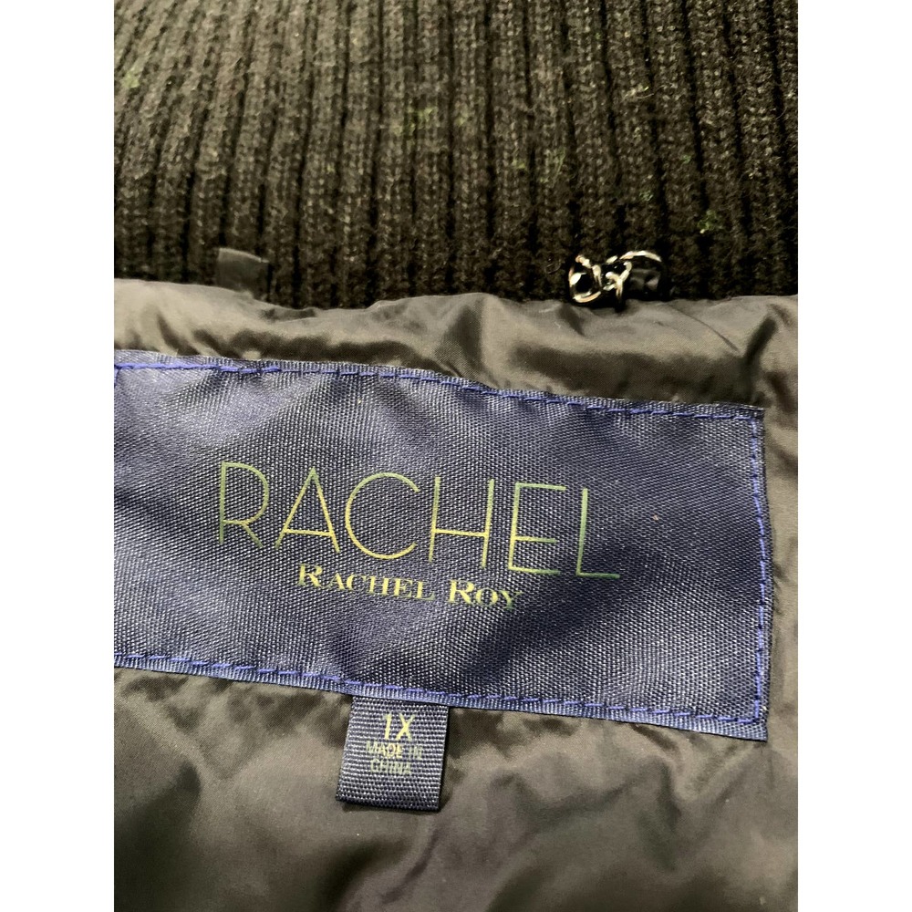 RACHEL Rachel Roy Black Puffer Coat - Picture 4 of 12
